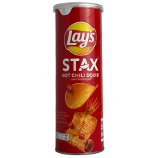 Картопляні чіпси зі смаком кальмарів на грилі з чилі Stax Lay's 100g