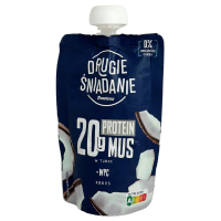 Протеїновий мус буз цукру зі смаком кокосу Drugie Sniadanie 180g