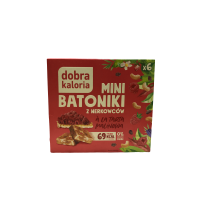 Злакові батончики без цукру зі смаком малини Dobra Kaloria  6*17g