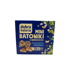 Злакові батончики без цукру зі смаком чорниці Dobra Kaloria  6*17g