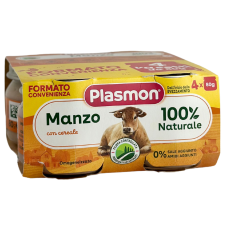 Дитяче пюре з яловичини Plasmon Manzo від 6 місяців 4*80g