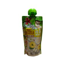 Мус яблучний, айвовий і каша 8 злаків від 6-ти місяців Kubus Baby 120g