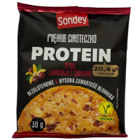 Печиво з ваніллю і журавлиною без глютену Sondey Protein 50g