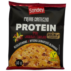 Печиво з ваніллю і журавлиною без глютену Sondey Protein 50g