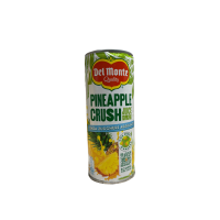 Ананасовий сік зі шматочками ананасу без цукру Pineaple crush Juice Drink Del Monte Quality 240ml
