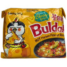 Локшина рамен зі смаком сиру та курки Buldak Hot Chicken Flavor Ramen Cheese Samyang 140g