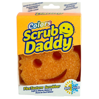 Губка для миття посуду оранжева Colors Scrub Daddy