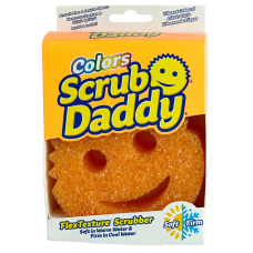Губка для миття посуду оранжева Colors Scrub Daddy