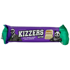 Вафельний батончик з ваніллю, карамеллю в білому шоколаді без цукру Kizzers 39g