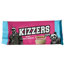 Арахісова паста малиновою прослойкою в білому шоколаді без цукру Kizzers cups 40g