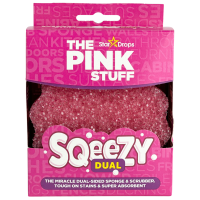 Губка для чищення універсальна двостороння Sqeezy Dual The Pink Stuff Star Drops 1шт