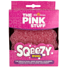 Губка для чищення універсальна двостороння Sqeezy Dual The Pink Stuff Star Drops 1шт