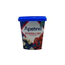 Кубики салатного сиру в розсоллі з червоним перцем та чилі Red Pepper&Chilli Apetina 430g