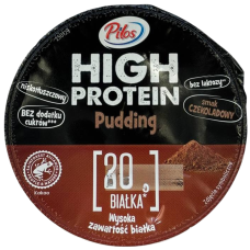 Протеїновий пудинг зі смаком шоколаду без цукру Pilos High protein 200g