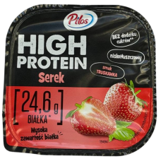 Протеїновий сирок зі смаком полуниці без цукру Pilos High protein 200g