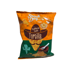 Кукурудзяні чіпси Тортілла зі смаком шашлика Tortilla Barbeche Taste Snack Day 150g