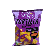 Кукурудзяні чіпси Тортілла зі смаком солодкого чилі Tortilla Chips Sweet Chili Snack Day 150g