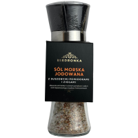 Йодована морська сіль з сушеними помідорами і зеленню в млику Biedronka 160g