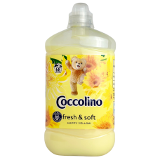 Кондиціонер для білизни парфумований Happy Yellow Fresh&Soft Coccolino 1700ml 68 прань