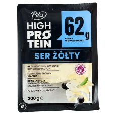 Сир протеїновий слайсами Ser Zolty High Ptptein Pilos 200g