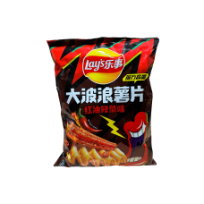 Картопляні чіпси зі смаком гарячих смужок з олією чилі Lay's Big Wave 60g