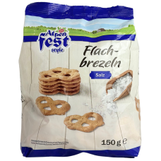 Солені кренделі Flach-brezeln Salz Alpen Fest Style 150g