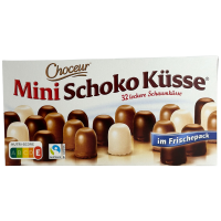 Цукерки суфле в темному, молочному та білому шоколаді Mini Schoko Kusse Choceur 266g