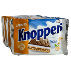 Вафлі Кнопперс з арахісом Knoppers Erdnuss 9 штук Storck