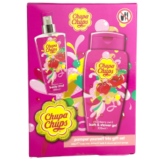 Набір дитячий Chupa Chups з ароматом полуниці (гель для ванни і душу, спрей для тіла та губка)