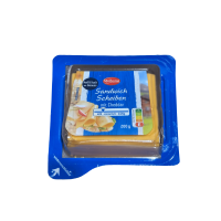 Плавлений сир слайсами Sandwich Scheiben mit Cheddar Milbona 200g