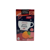 Фруктовий чай зимовий пунш з абрикосово-мигдальним ароматом в пакетиках Winter-Punsch Rossmann King`s Crown 45g