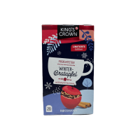 Фруктовий чай зі смакм печеного яблука в пакетиках Winter-Bratapfle Rossmann King`s Crown 50g