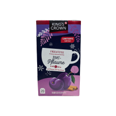 Фруктовий чай зі смаком сливи та кориці в пакетиках Zimt-Pflaume Rossmann King`s Crown 50g