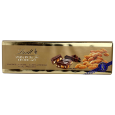 Темний шоколад з цільним мигдалем Lindt 300g