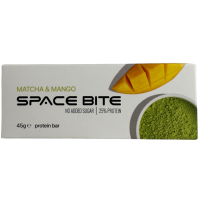 Батончик протеїновий без цукру Манго-Матча глазурованрий білим шоколадом з чаєм матча Space Bite