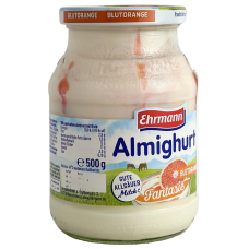 Йогурт в склі зі смаком апельсина Almighurt Blutorange Ehrmann 500g