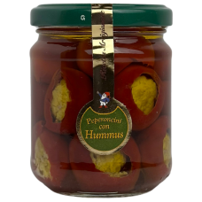 Перці чилі фаршировані хумусом Peperoncini con Hummus Merlini 190g