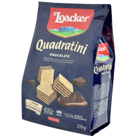 Вафлі з шоколадним кремом Quadratini Chocolate Loacker 250g