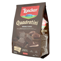 Ввфлі з подвійним шоколадом Quadratini Double Choc Loacker 250g