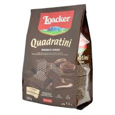 Ввфлі з подвійним шоколадом Quadratini Double Choc Loacker 250g
