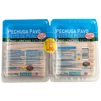Варена грудка з індички слайсами з меншим вмістом солі Pechuga Pavo Hacendado 400g