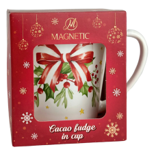 Керамічна кружка +  какао карамель Cacao budge in cup Magnetic 85g