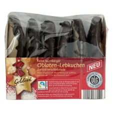 Нюрнберзькі пряники в темному шоколаді Zartbitterschokolade Oblaten-Lebkuchen Goldora 300g