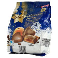 Пряник з абрикосом в молочному шоколаді у формі серця Goldora 300g