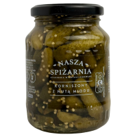 Корнішони мариновані з медовим смаком Nasza Spizarnia 350g