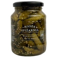Корнішони мариновані з медовим смаком Nasza Spizarnia 350g