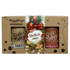Подарунковий набр меду малина та смак пряника Sadecki Bartnik 2*250g