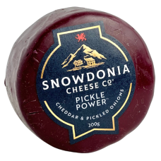 Сир чеддер витриманий з маринованою цибулею Cheese Pickle Power Snowdonia 200g