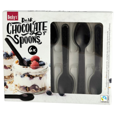 Шоколадні ложки з темного шоколаду Dark Chocolate Spoons Becky's 6*8