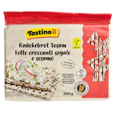 Хлібці житні цільнозернові з кунжутом Tastino 250g